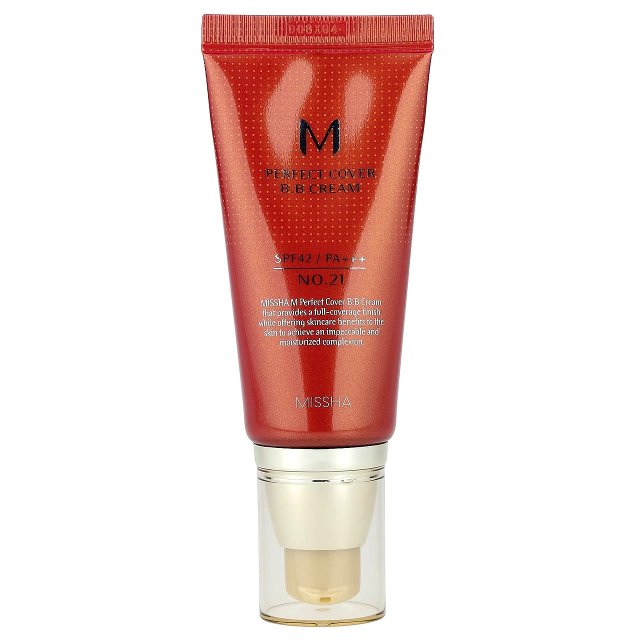 Missha, M Perfect Cover, BB-крем, SPF 42 PA+++, відтінок 21 светло-бежевый, 50 мл (1,7 унції), Київ, фото 1