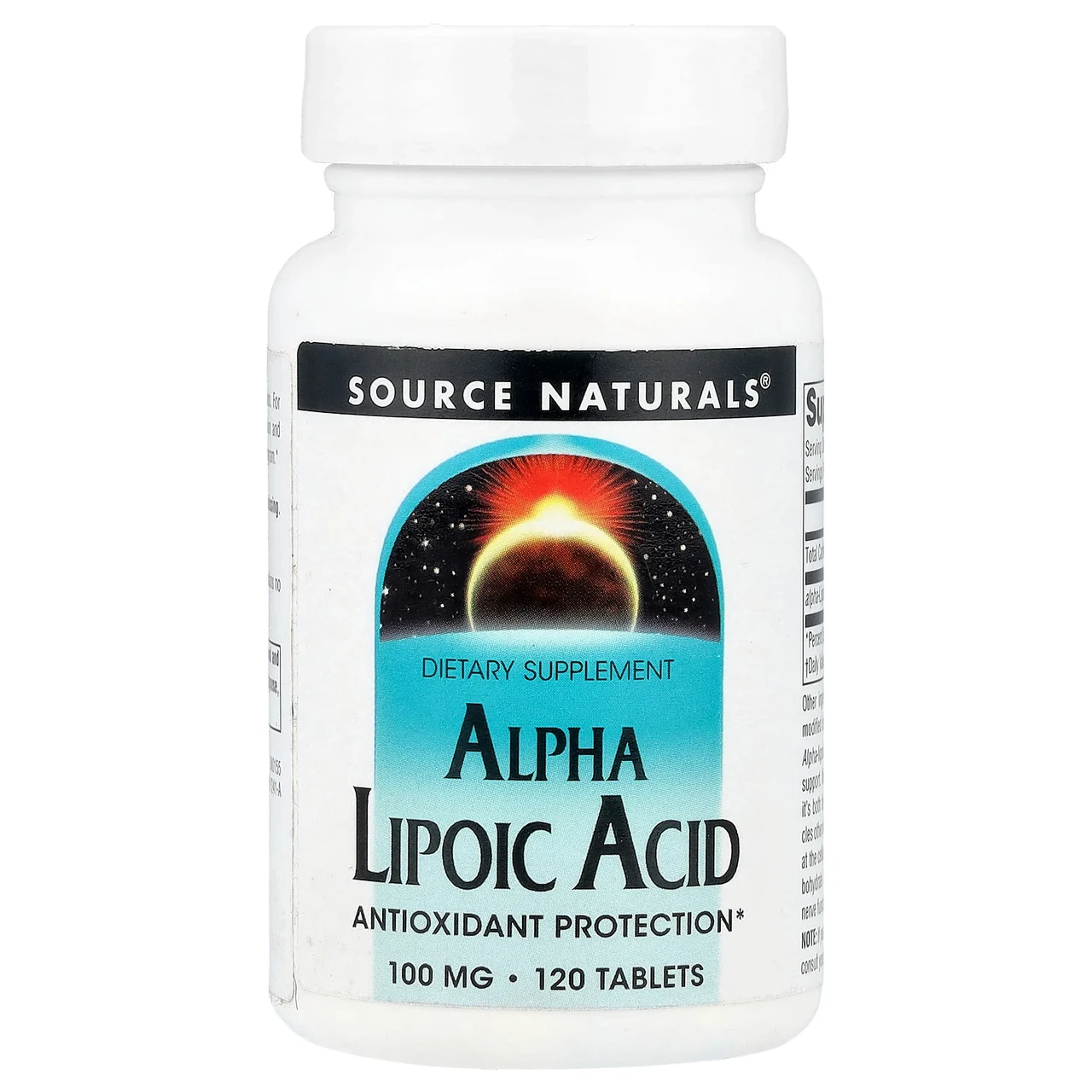 Source Naturals, Альфа-ліпоєва кислота, 100 мг, 120 таблеток, Київ, фото 1