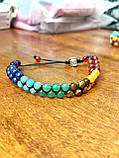 Стильний Браслет фенечка із намистин " Чакра", фото 7