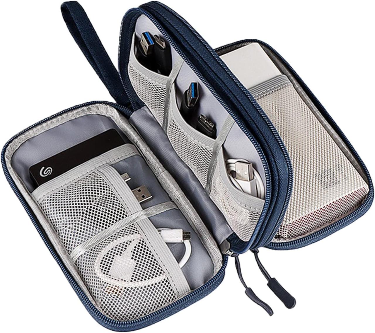 Органайзер для проводів, кабелів, повербанка і зарядки / Сумка для електроніки водонепроникна