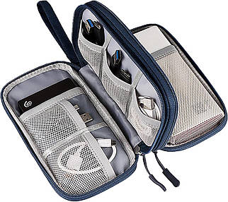 Органайзер для проводів, кабелів, повербанка і зарядки / Сумка для електроніки водонепроникна