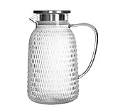 Скляний глечик з карбованим корпусом EDENBERG 1,8 л, фото 2