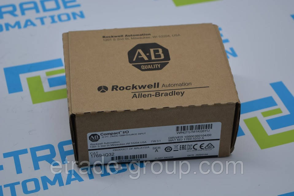 Модуль цифрового вводу на 32 точки для CompactLogix Allen-Bradley 1769-IQ32, фото 1