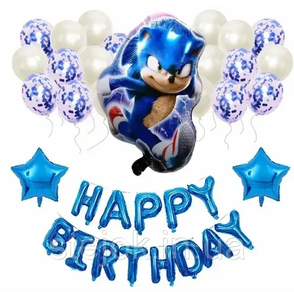 Набір куль "Сонік" синій, фото 1