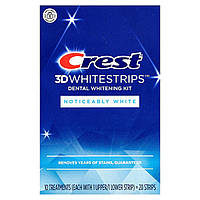 Crest, 3D Whitestrips, набір для вибілювання зубів, білий колір, 20 смужок