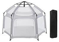 Дитячий ігровий намет манеж 150х150х118 см Сірий