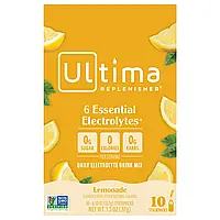 Ultima Replenisher, 6 Essential Electrolytes, щоденна суміш для приготування електролітів, лимонад, 10