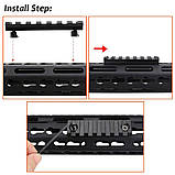 Планка для цівки KeyMod 5 Slot Picatinny, фото 4
