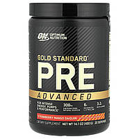 Optimum Nutrition, Gold Standard Pre Advanced, дайкірі з полуницею та манго, 400 г (14,1 унції)