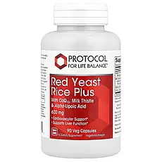 Protocol for Life Balance, Червоний дріжджовий рис із коензимом Q10, розторопша й альфа-ліпоєва кислота, 600 мг,, Київ
