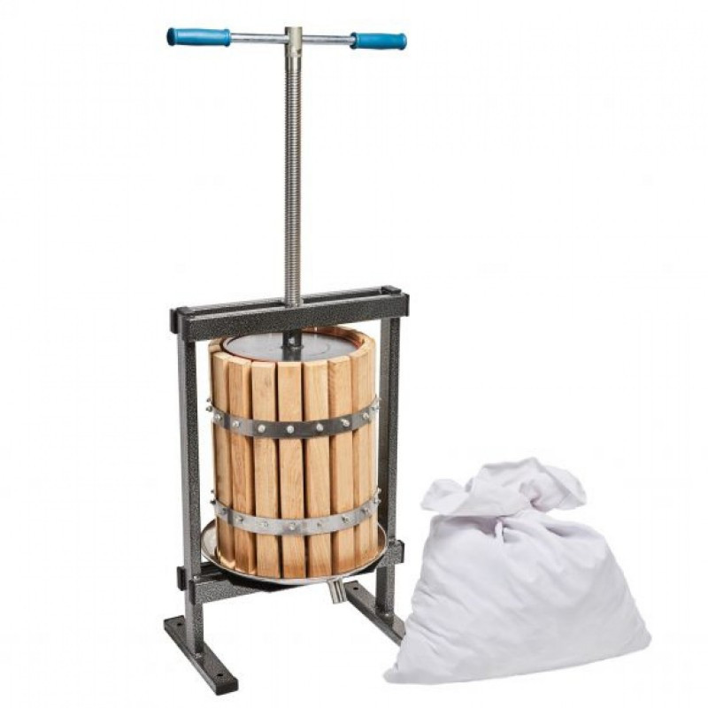 Ручний прес для соку в дубовому корпусі Вілен об'ємом 20 літрів, фото 1