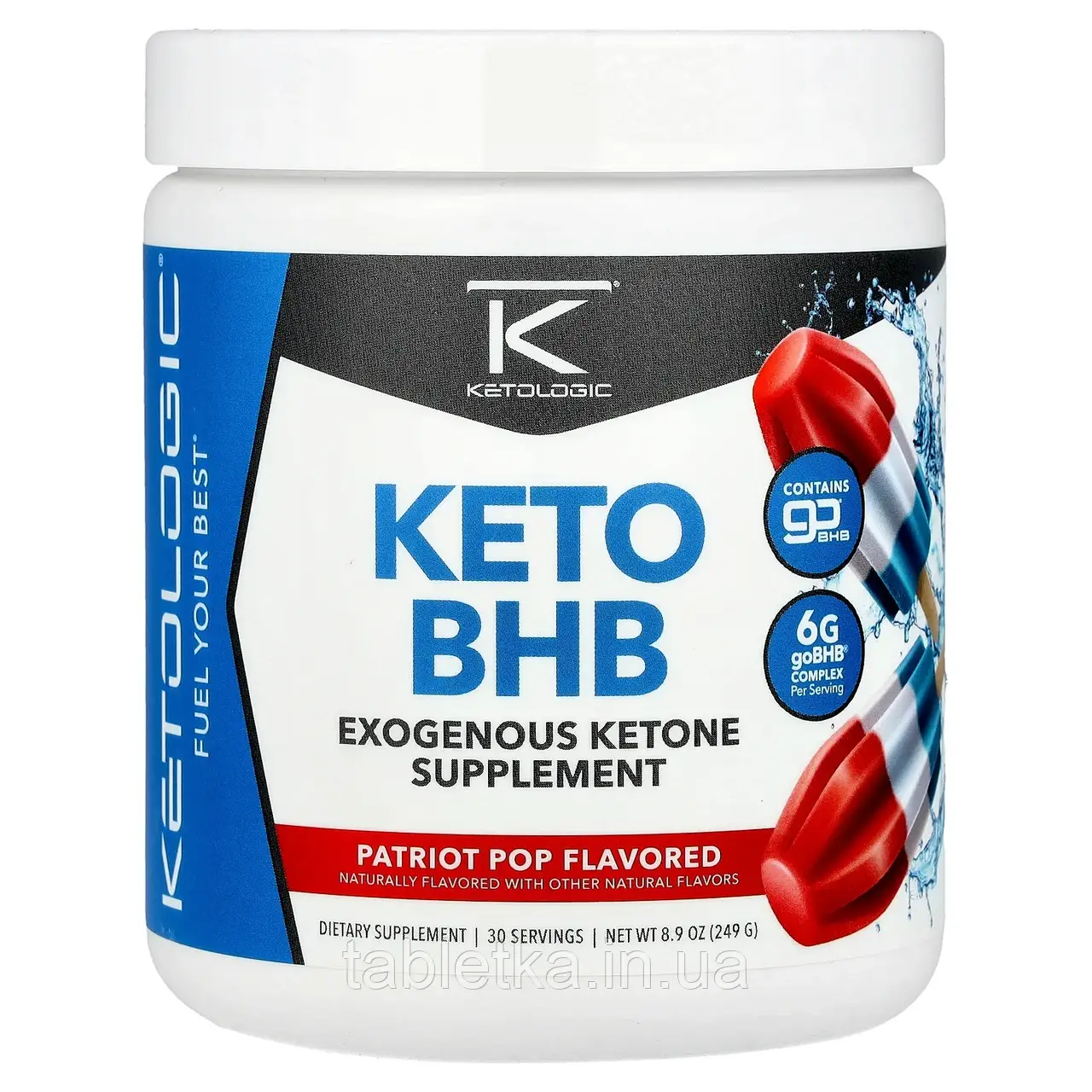 KetoLogic, Keto BHB, Patriot Pop, 255 г (8,9 унції) Дніпро