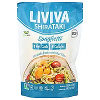LIVIVA, Спагеті, органічна паста Шираті з вівсяною клітковиною, 400 г (14,11 унції) Дніпро Дніпро