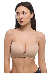 Трендовий бюстгалтер без кісточок Luna San L1527Aз тонкого формованого поролону бежевий