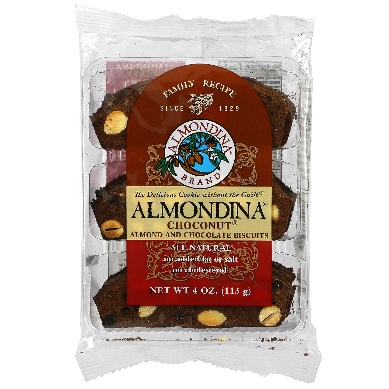 Almondina, Чоконат (шолодний горіх), мигдальні і шоколадні печінка, 4 унції (113 г) ALD-003, Київ, фото 1