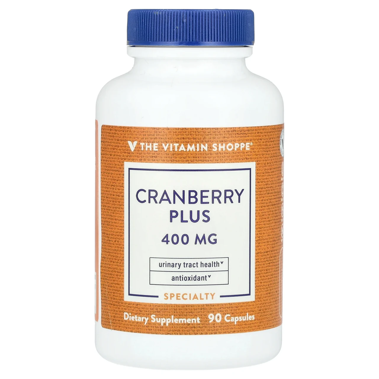 The Vitamin Shoppe, Cranberry Plus, 400 мг, 90 капсул, Київ, фото 1