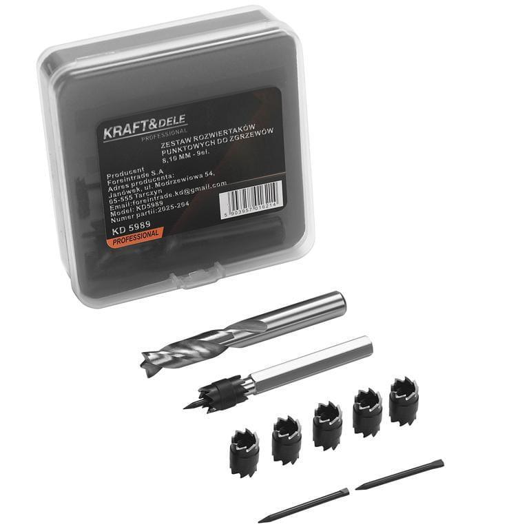 Набір свердел і фрез для висвердлювання точкового зварювання 9 шт. KD5989, фото 1