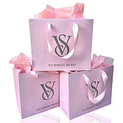 Подарунковий пакет Рожевої розмір M 240х200х90 мм