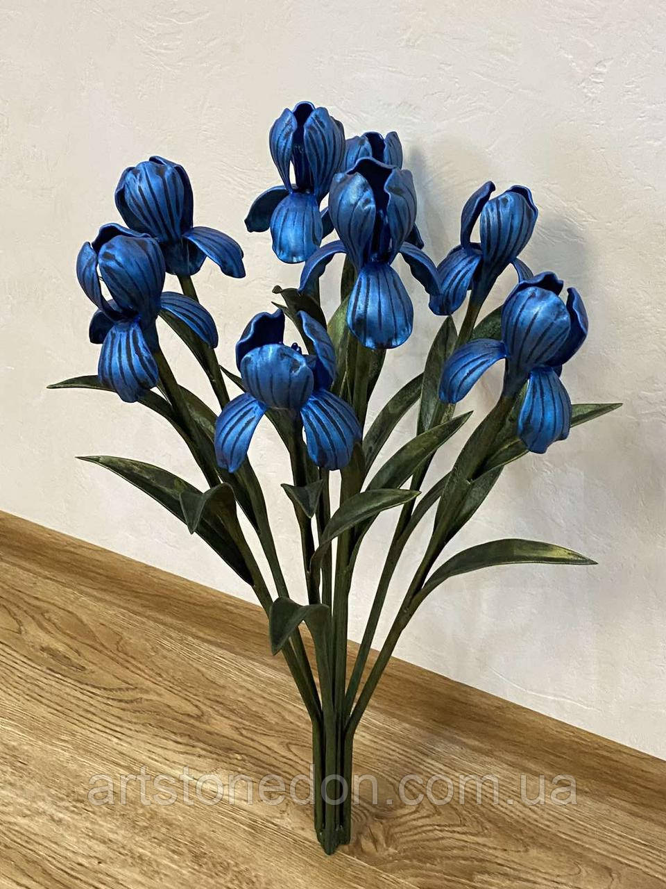 Букет з кованих ірисів 8 шт, фото 1