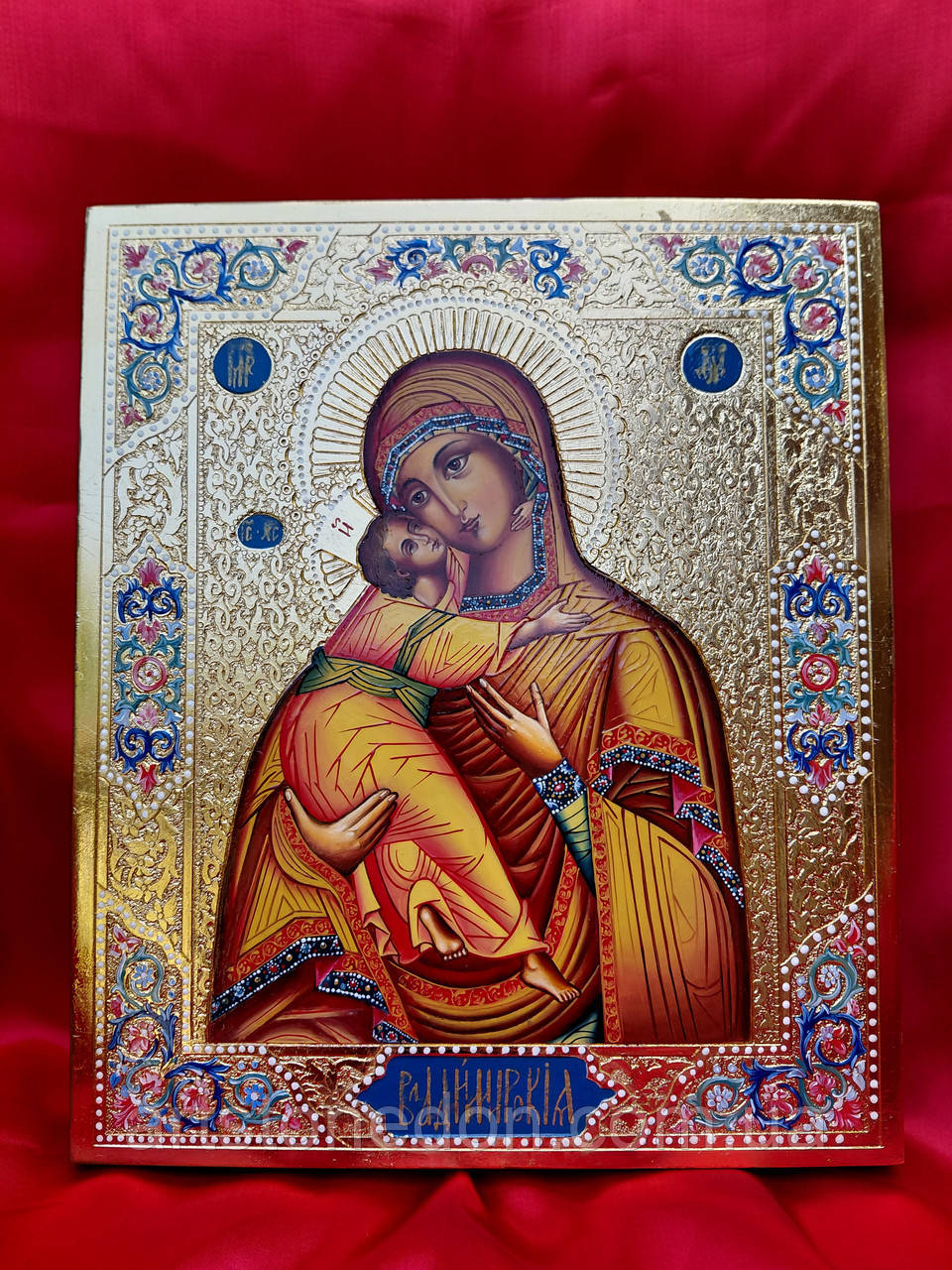 Писана ікона Володимирівська Божа Мати, фото 1