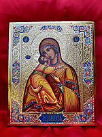 Писана ікона Володимирівська Божа Мати