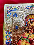 Писана ікона Володимирівська Божа Мати, фото 2