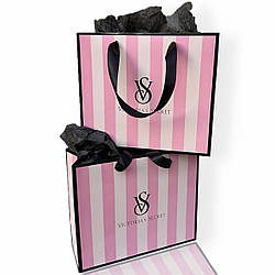 *75 шт* Пакет Вікторія Сікрет Класика новий дизайн розмір M 240х200х90 мм