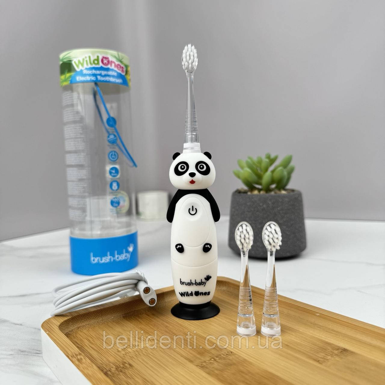 Звукова зубна щітка Brush Baby WildOnes Sonic (від 0 до 10 років) Панда