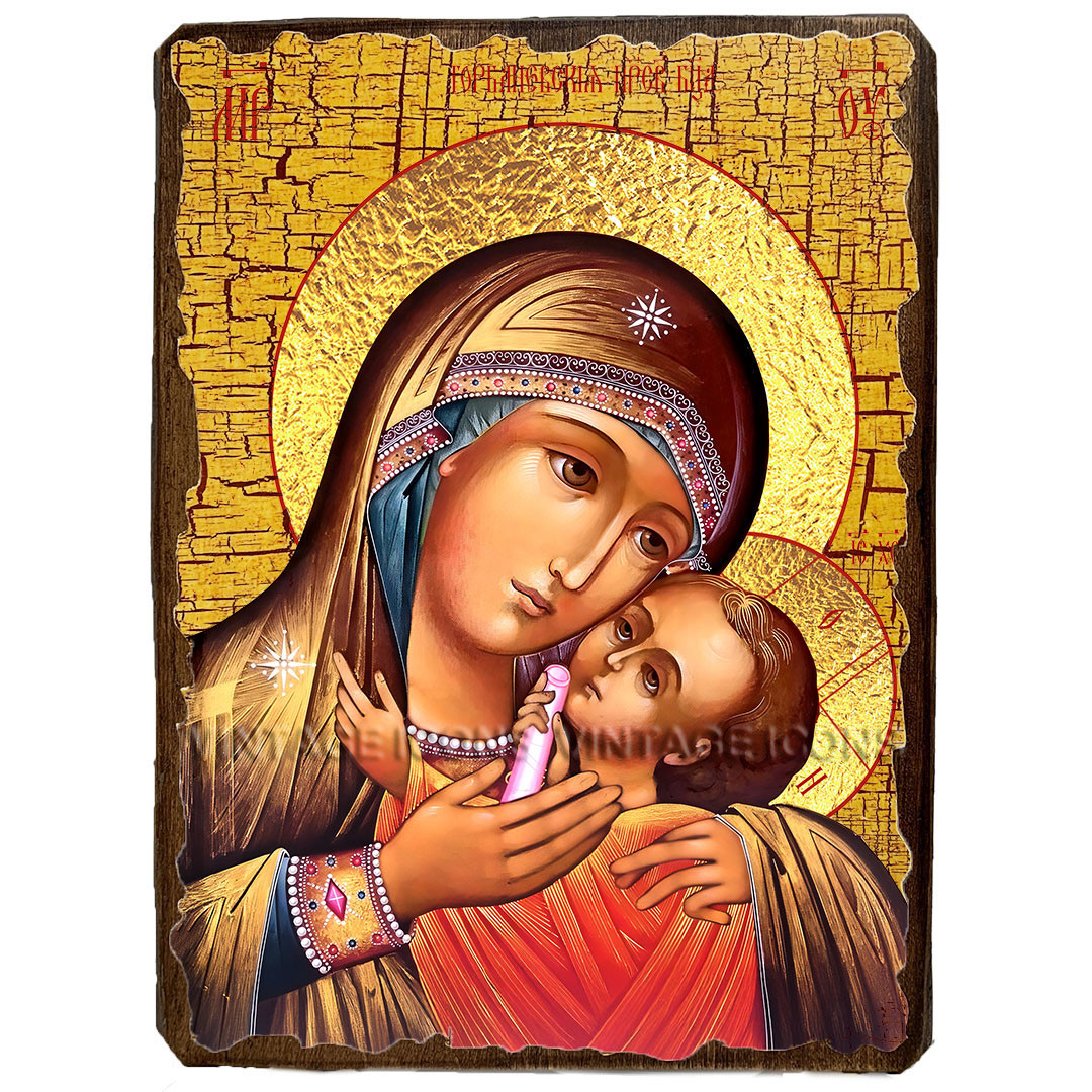 Ікона Горбанівська Пресвятої Богородиці ,ікона на дереві 130х170 мм, фото 1