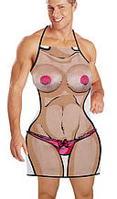 Жартівливий фартух з зображенням спокусливого жіночого тіла Busen Schürze