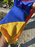Прапор України 140х90см з кишенею з габардину, фото 3