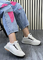 Кросівки жіночі 6 пар у ящику бежевого кольору 36-41, фото 2