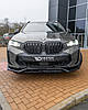 Сплітер BMW X6 G06 LCI M-Sport (2023+) тюнінг обвіс губа спідниця елерон (V2), фото 4