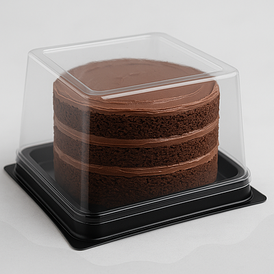 Контейнер пластиковий одноразовий , упаковка для десерту з кришкою