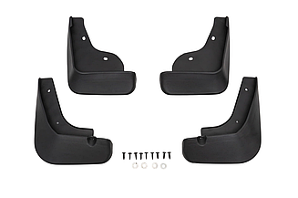 Бризковики Mazda 3 Sport Хетчбек BL FL 2011-2013, к-кт 4 шт. (з порогами)