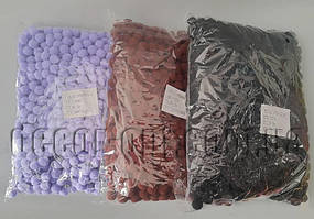 Фетрові помпони оксамитові 1,5 см/1000шт