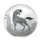 Срібна колекційна монета Australian Brumby 1 долар 1 унція 2022 Австралія, фото 2