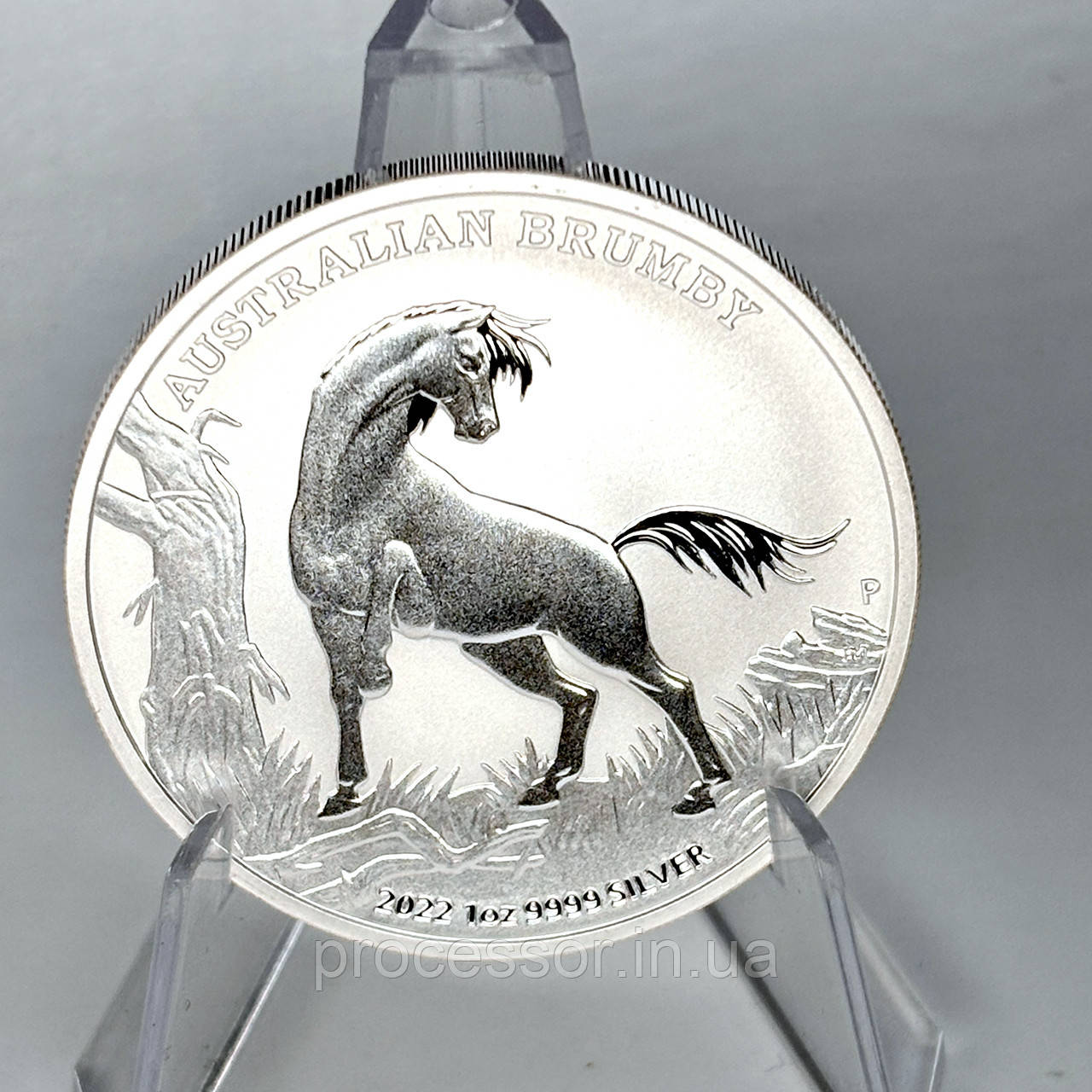 Срібна колекційна монета Australian Brumby 1 долар 1 унція 2022 Австралія, фото 1