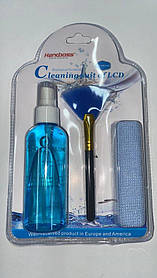 Набір для чищення екранів Handboss CleaningScreen 3 в 1 — спрей 100 мл, мікрофібра, щітка