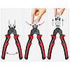 Багатофункціональні плоскогубці 5 в 1 зі змінними головками High Technology, фото 4