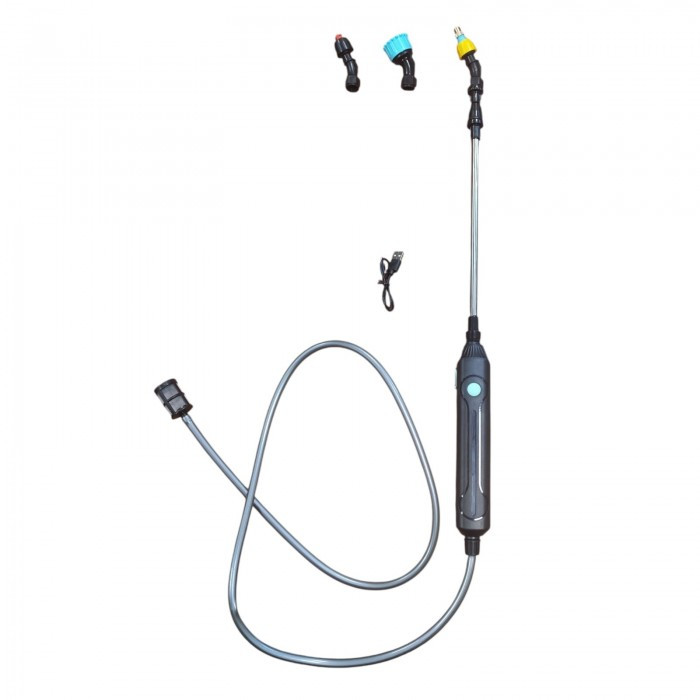 Обприскувач акумуляторний ручний 1800 mAh + 3 змінні насадки, фото 1