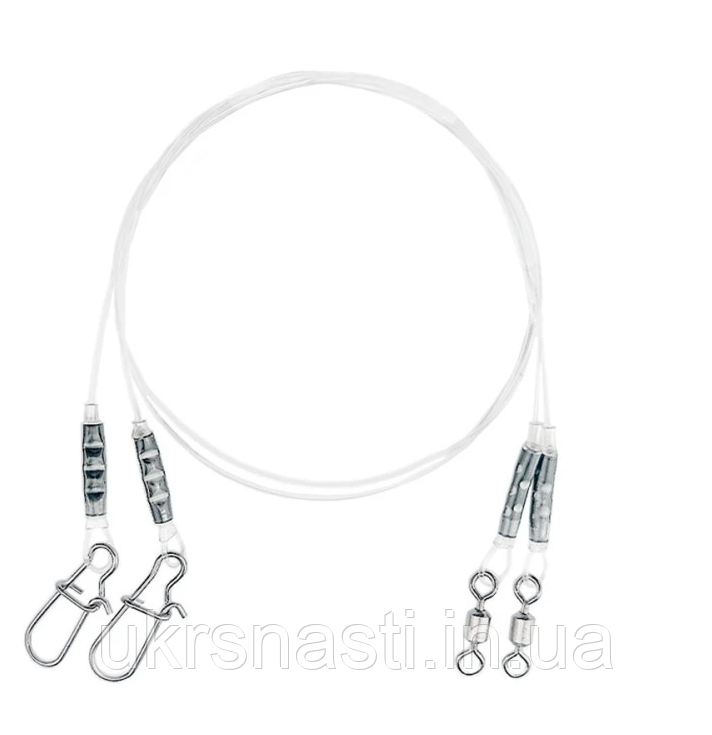 Повідець флюорокарбоновий 20см, 0.40мм/7,7кг 2шт-уп Повідець на щуку та судака, фото 1