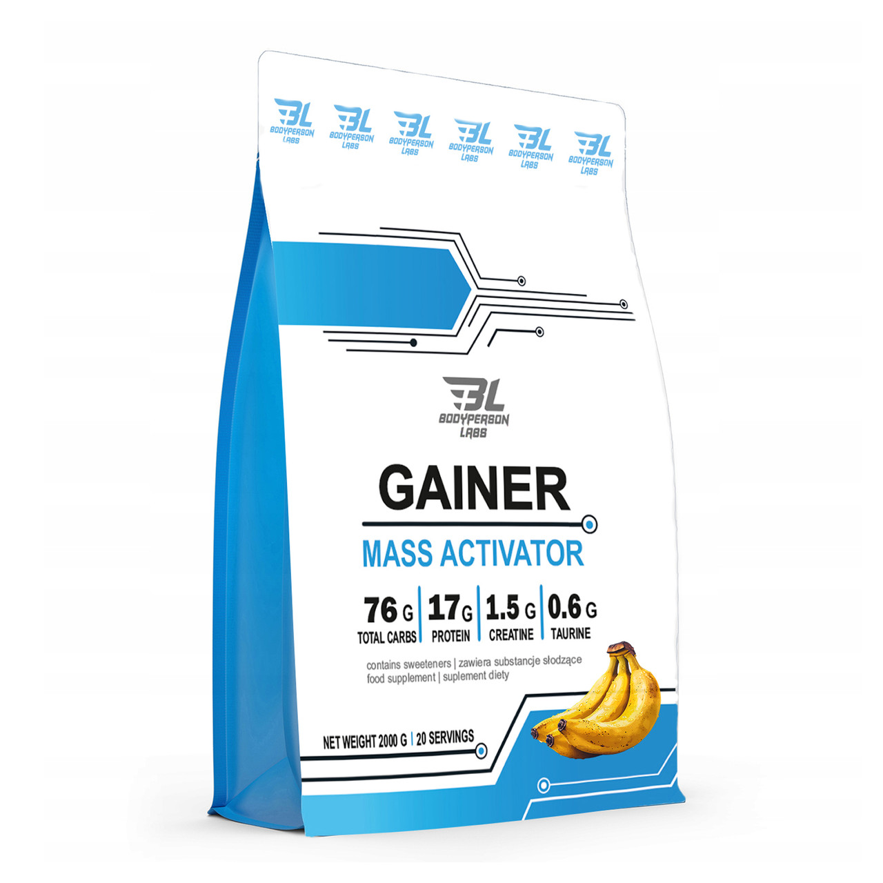 Gainer - 2000g Banana, фото 1