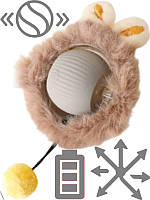 Інтерактивна іграшка для кота, пухнастий розумний м'яч із хвостом мотузкою з імітацією миші, тихий, автоматичний,