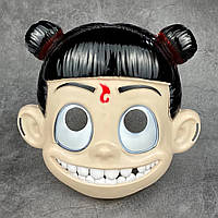 Маска Нэчжа для косплея и вечеринок 22 см Бежевый