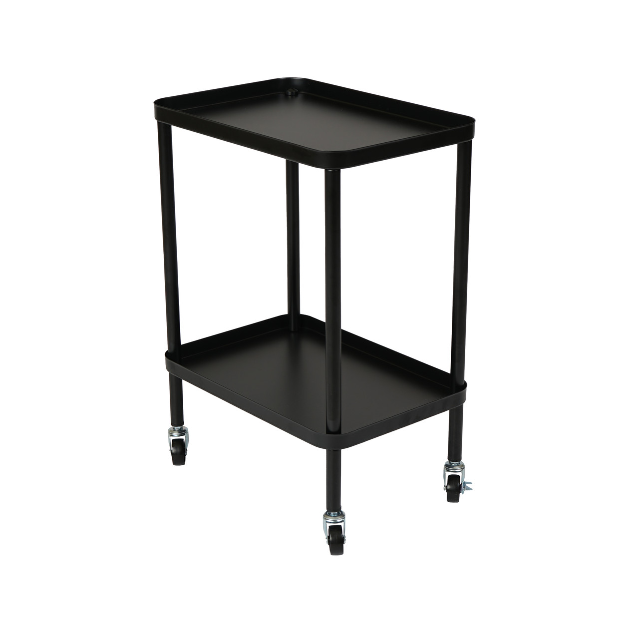 Етажерка Eco Fabric 2-х ярусна 38*26*53 см, чорний (EF-3626-2)