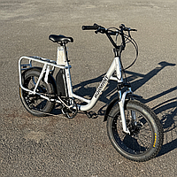 Велосипед з електроприводом 20" AL Dorozhnik eADAMANT DD FR рама-18,5" 48B 17.5А*г 750Вт срiблястий 2025