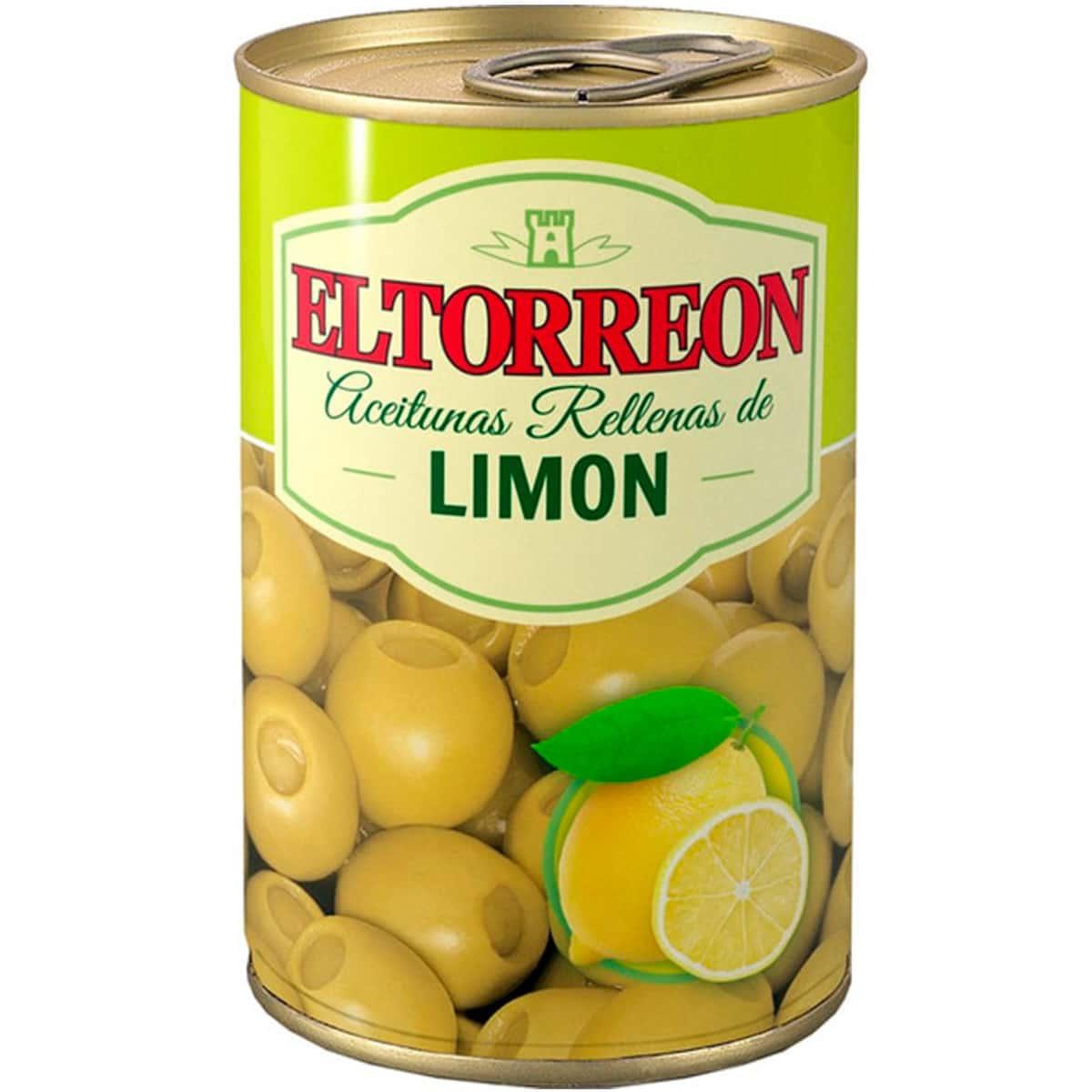 Оливки зелені з лимоном El Torreon 300г