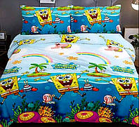 Євро простирадло 220х240 Губка Боб квадратні штани бязь голд люкс Віталіна