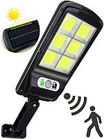 Бездротовий вуличний ліхтар світлодіодний на сонячній батареї з пультом керування, світильник зовнішній